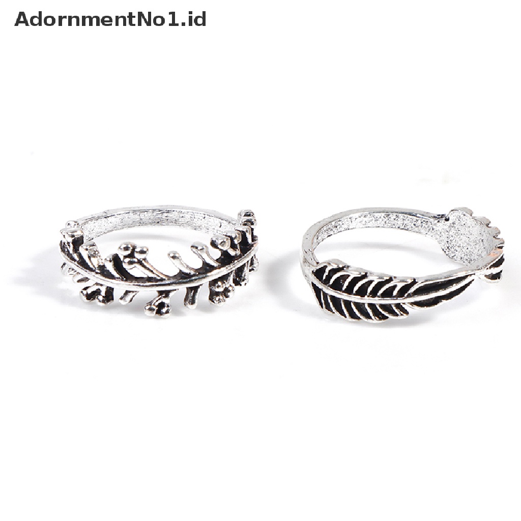 [AdornmentNo1] 14pcs Neo-Gothic Mixed Yin Yang Figure Bulu Gajah Cincin Wanita Perhiasan [ID]