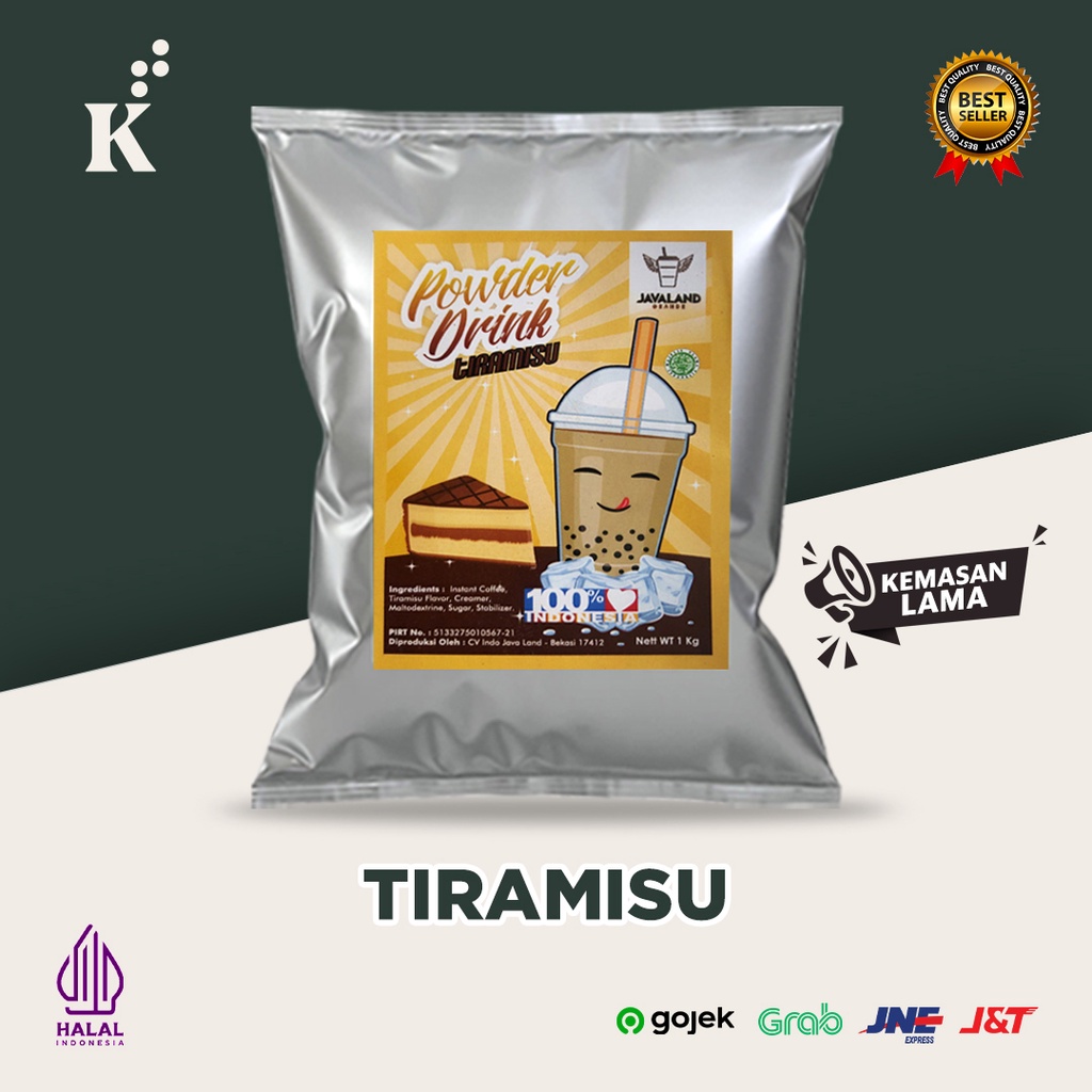 Bubuk Minuman Bubble Powder Drink Tiramisu ORIGINAL Javaland 1kg