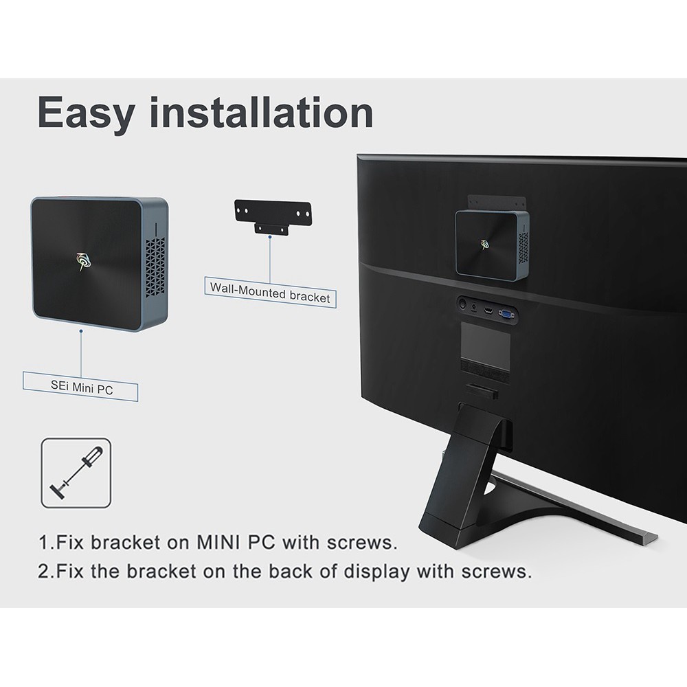 AKN88 - BEELINK SEi 8th Gen Mini PC - 16GB RAM 512GB SSD - Intel i5-8259U