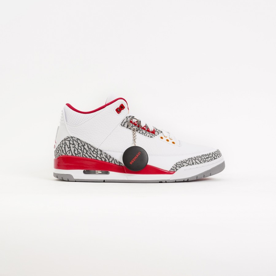 Nike Air Jordan 3 Retro Cardinal Red White Original