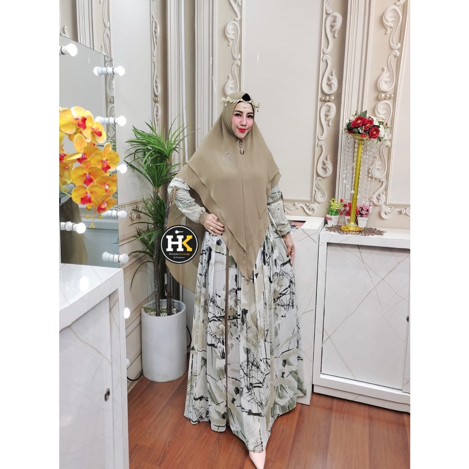 Delisa Syar'i Series HK By Dermawan ORI Hijab Gamis Syari Kekinian BestSeller Terlaris Termurah Orig