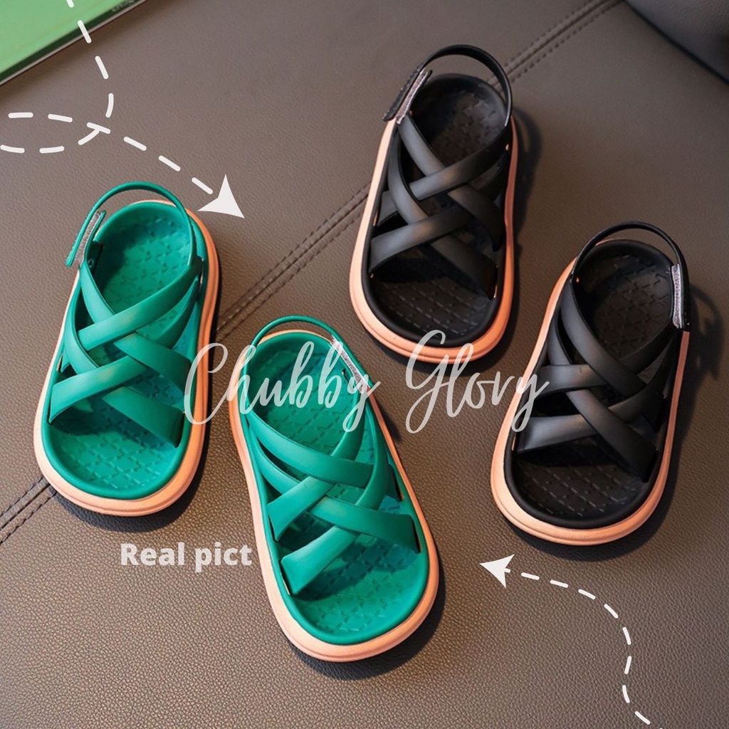 Chubby Glory SH2249 Sepatu sendal pantai kasual sehari hari anak tali ringan lentur /Sandal Anak Jelly / size 24 - 35 untuk anak 1 tahun sd 12 tahun