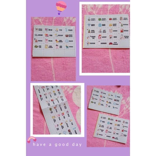 

BeebyShop_stiker dompet keuangan 40pcs