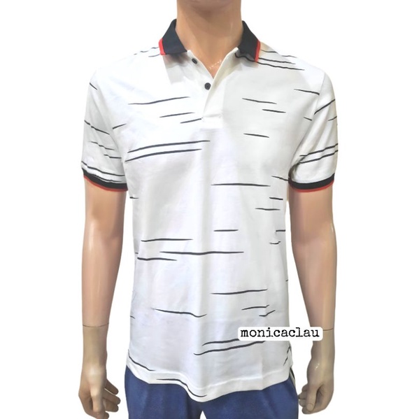 Kaos Polo Pria Poshboy Original Formosa Print Poloshirt Katun Putih