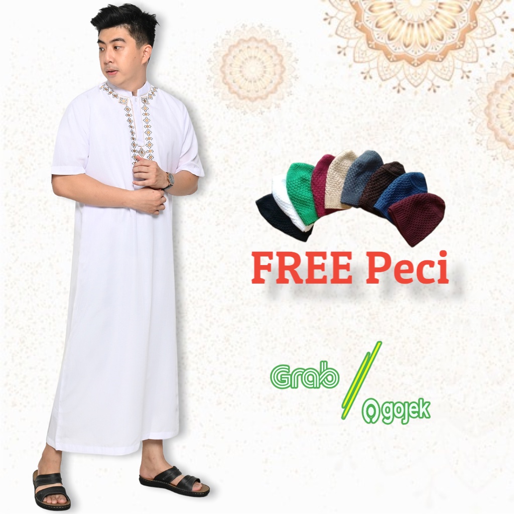Gasmis Jubah Pria Bj Muslim Gamis Laki2 Lebaran 2026 Setelan Jubah Sultan Mewah Big Sale Ramadhan Se