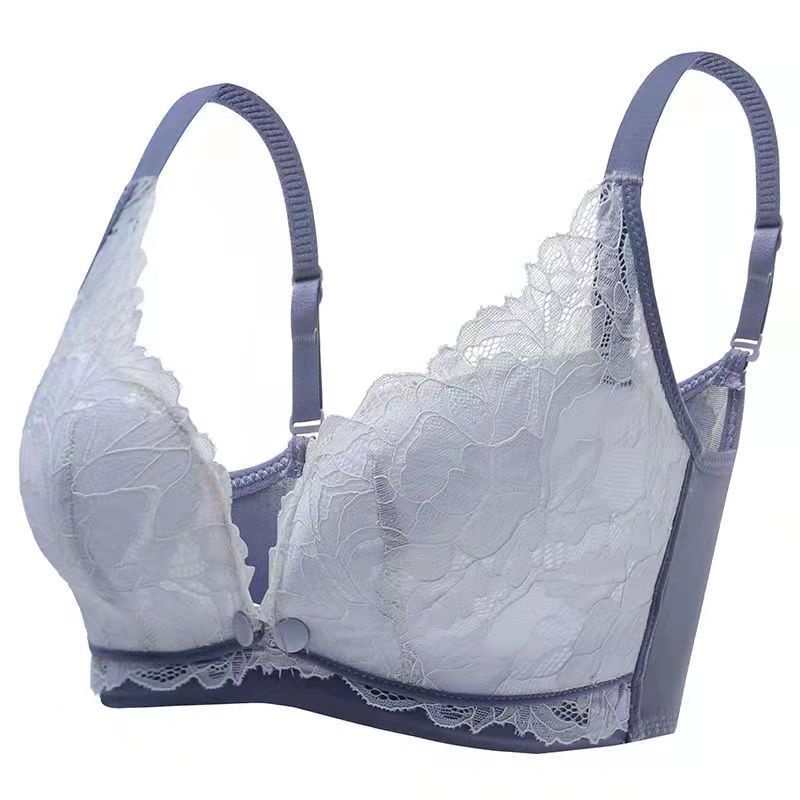 Bra jumbo Tanpa Kawat Bra bh menyusui kancing depan katun murni depan gesper wanita Nursing bra 989