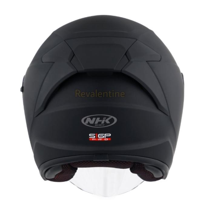 NHK S1GP PRO Black Matte Solid | Helm Half Face S1-GP Hitam Doff