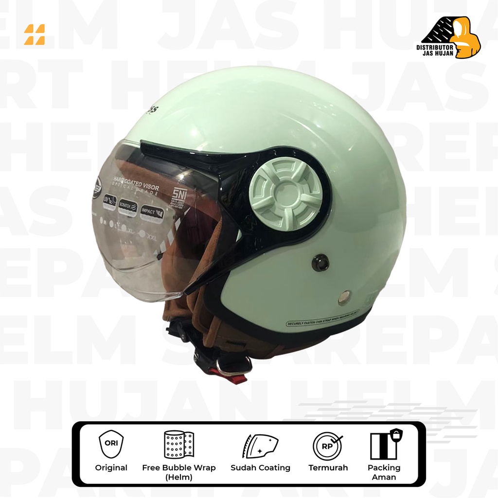 Helm Cargloss Hijab Pastel Green