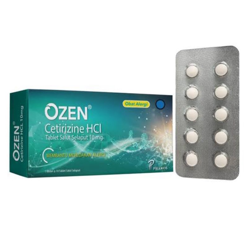 Ozen Cetirizine 10mg 1 Blister @ 10 Tablet- Ozen