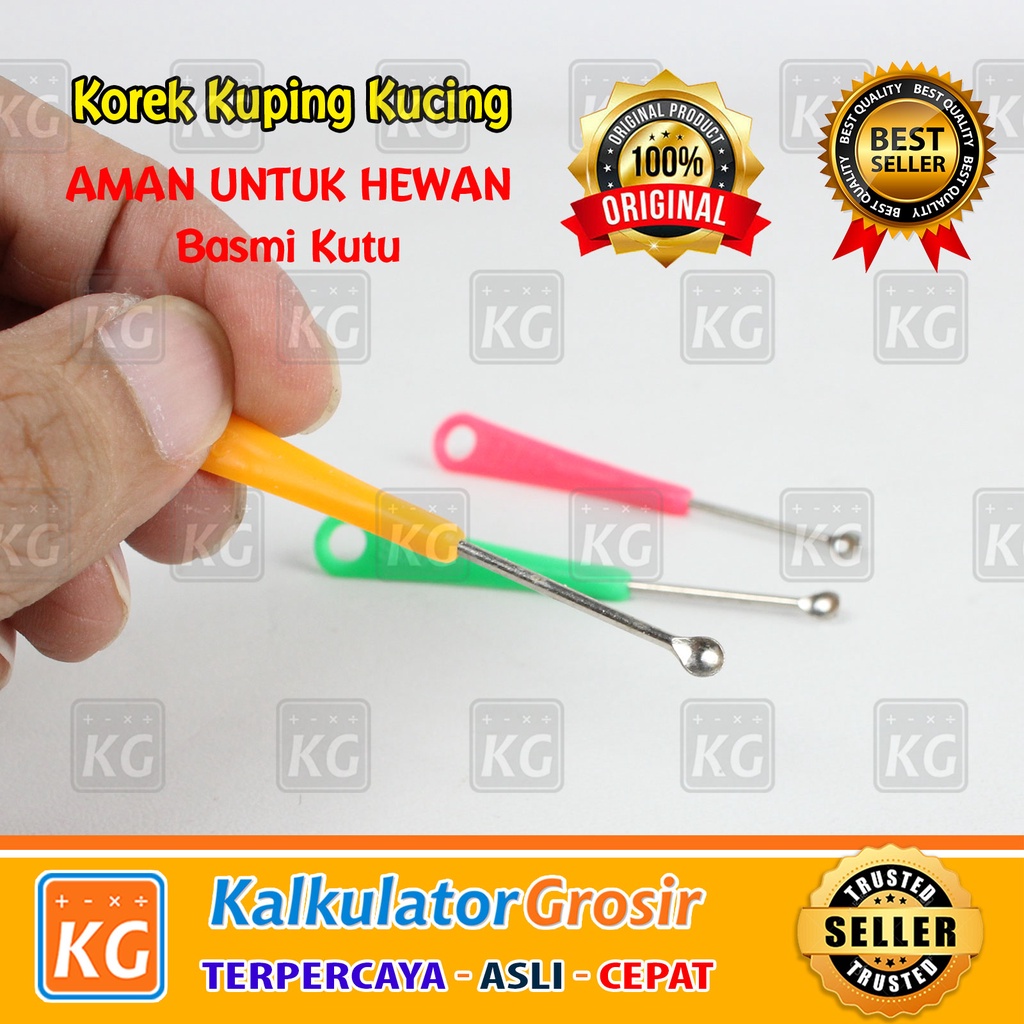 Korek Kuping Kucing dan Anjing - Korek Kuping Hewan Stainless Steel - Korek Kuping