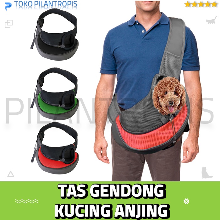 TAS KUCING ANJING GENDONG SELEMPANG SAMPING PET CARRIER CARIER PET SHOULDER SLING BAG