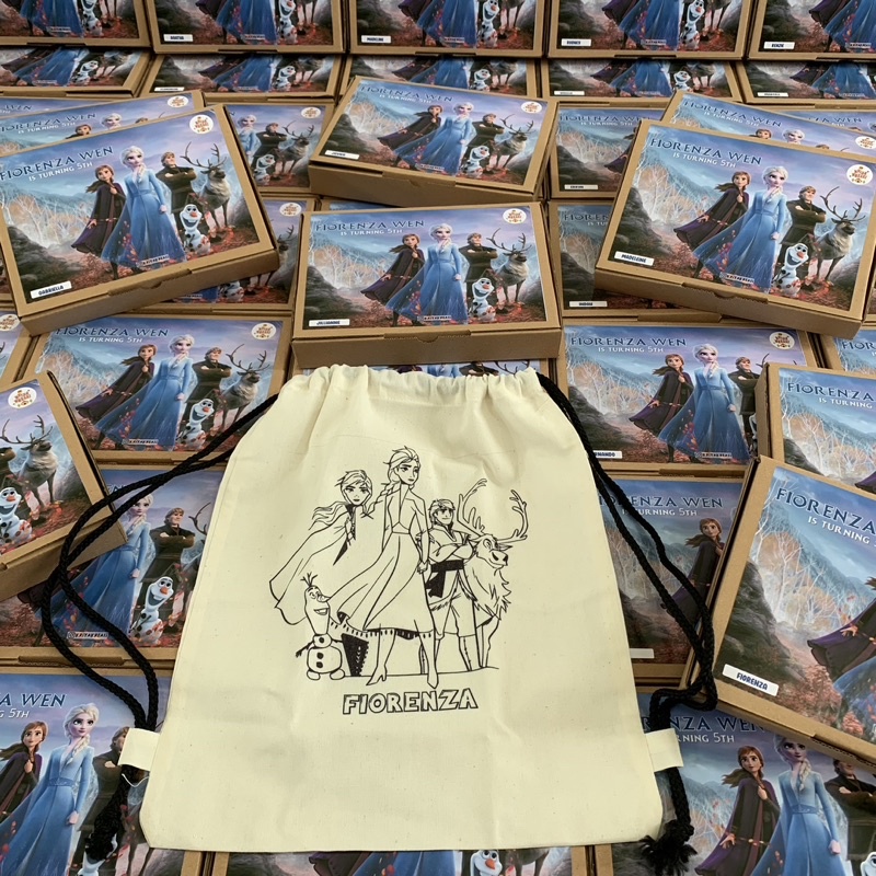 Melukis Tas Ransel | Drawstring Bag Painting