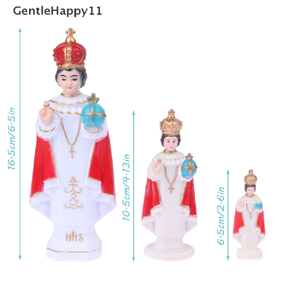 Gentlehappy 1Pc Patung Yesus Tokoh Agama Patung Bercahaya Souvenir Kristen Katolik Hadiah Tabletop Figurine Patung Dekorasi Rumah id