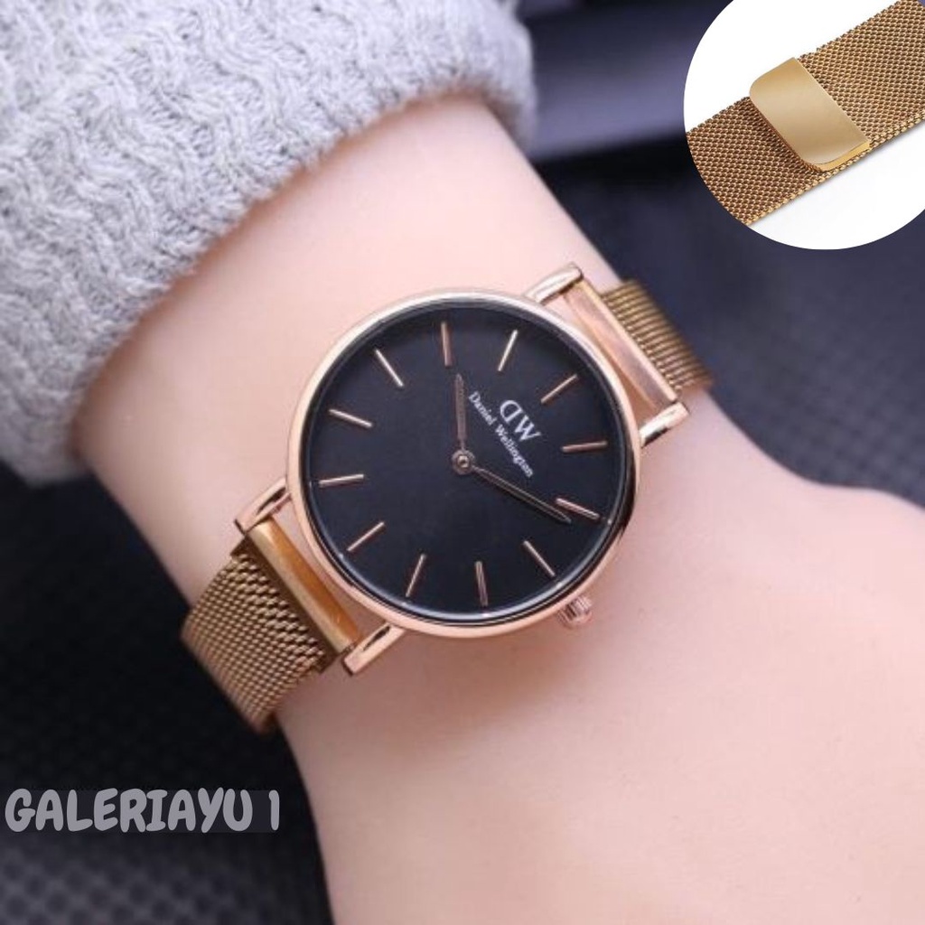 Jam Tangan Wanita Rantai Pasir Magnet Jam Tangan Cewek Fashion Korea