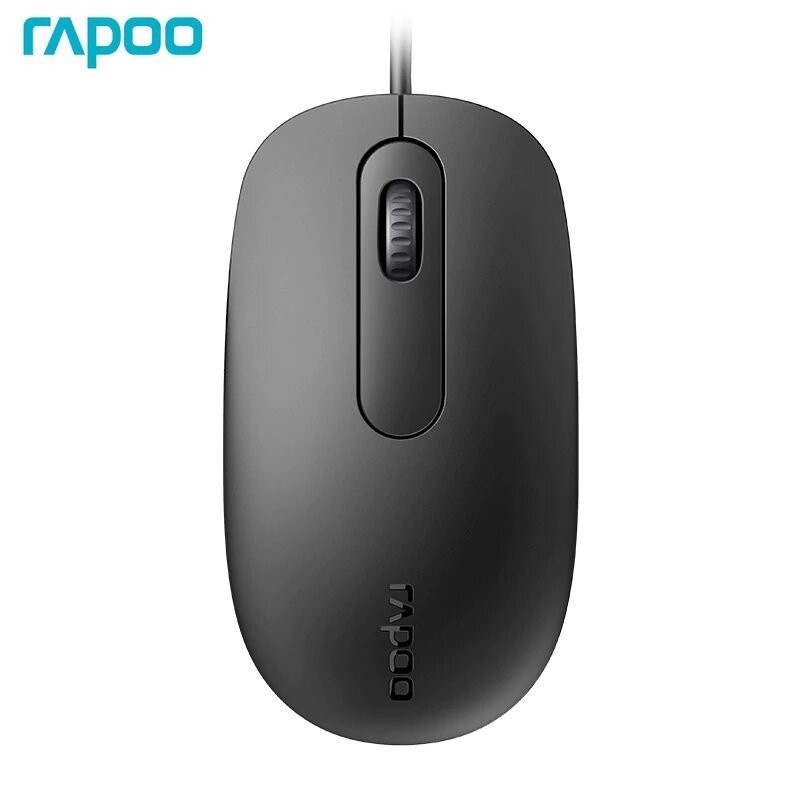 Mouse Wired Rapoo N200 Black Original - Mouse Kabel USB