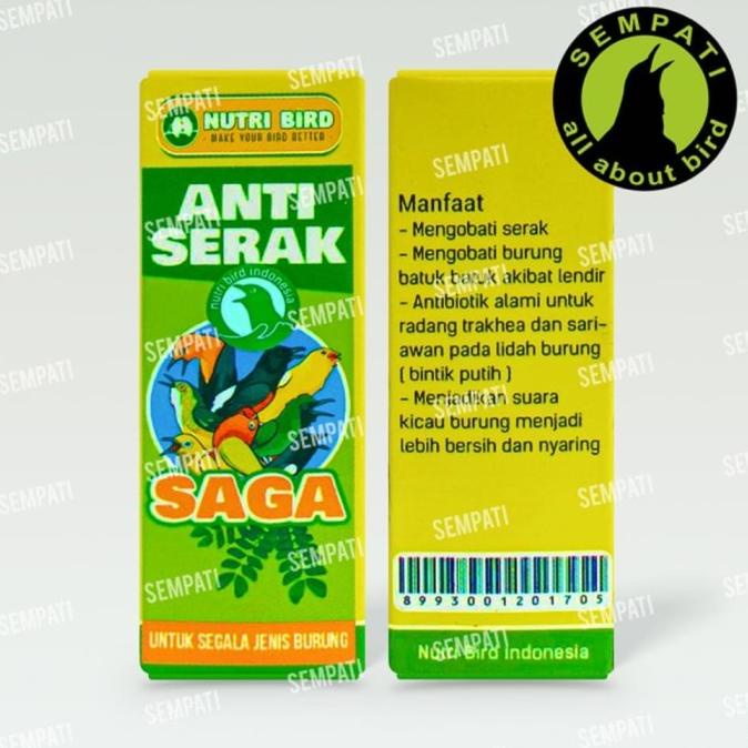 SAGA HERBAL FUMAYIN NUTRIBIRD OBAT BURUNG SAKIT SERAK RADANG THRAKEA