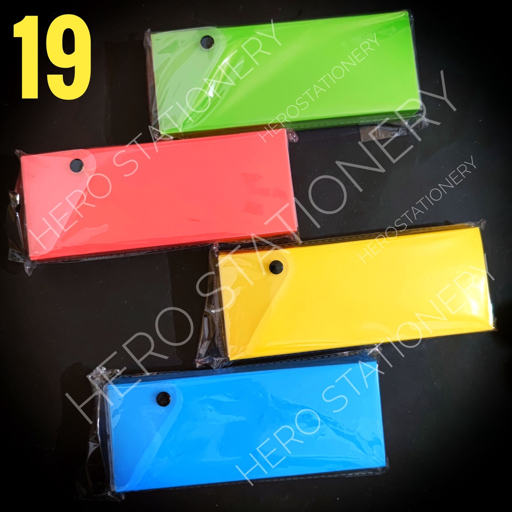 

Joyko kotak pensil plastik pencil case motif warna polos PC-0719PL