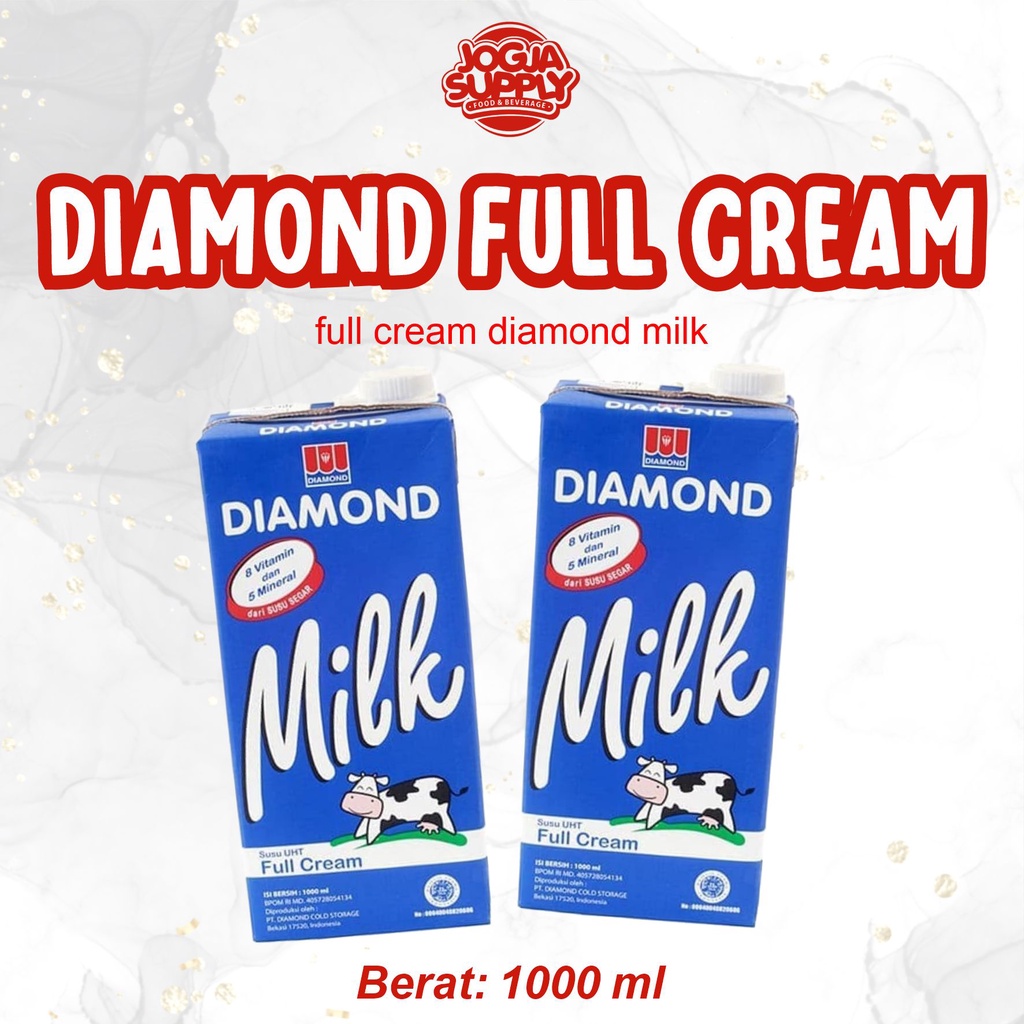 

Jogja Supply - Susu Diamond UHT Full Cream 1L