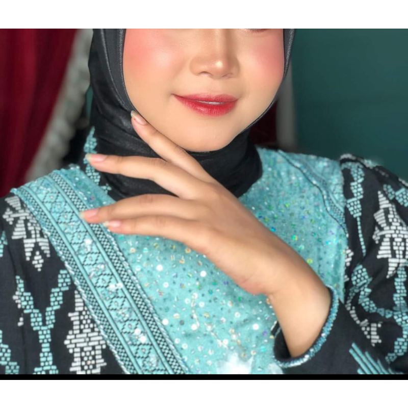 gamis tenun motif Sumbawa PREMIUM ( juara 1 lomba fashion show tenun se-KSB 2022) * include tas pest