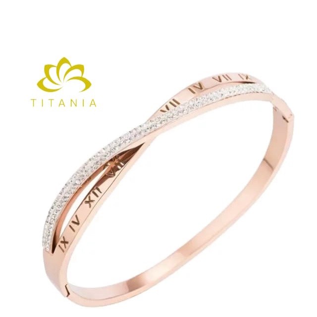 GELANG BANGLE BANGEL STAINLESS TITANIUM PERHIASAN / GELANG WANITA IBU MENYUSUI