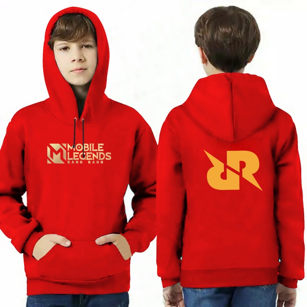 MOBILE LEGEND RRQ Jumper Hoodie Anak II Jaket Hoodie Anak Viral Bahan Fleece Size M - XL ( Laki Laki &amp; Peremepuan )