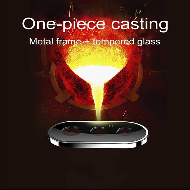 Ring Lensa Untuk iPhone X XS Max XR Metal Pelindung Kamera Untuk iPhone XR Lens Screen Film Untuk iPhone XS XR XS Max Lens Case