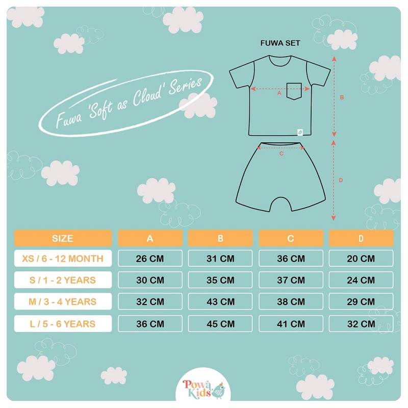 Powa Kids Fuwa Set | Baju Setelan Anak