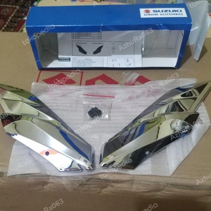 garnish set satria fu facelift 2015 ori sgp sga chrome