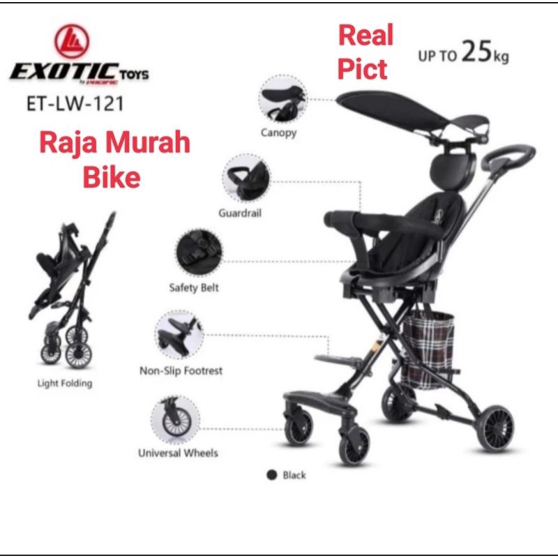 RK Magic Stroller Exotic LW-131 Sepeda Stroller Dorongan Anak Exotic Kereta Dorong Anak Stroller