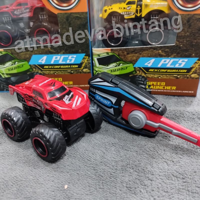 mainan anak mobil die cast speed launcher alloy cars/hotwhells speed launcher/die cast aloy car