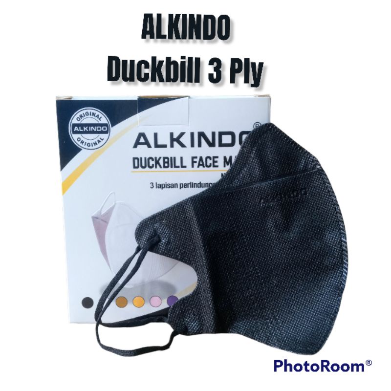 Masker Duckbill Alkindo 3 Ply Garis Emboss isi 50pcs