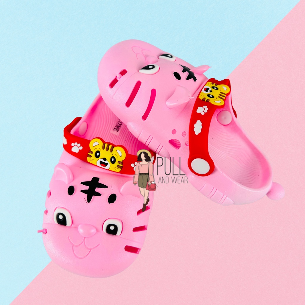 LION PAO2 ANAK SANDAL SLOP ANAK PEREMOUAN / LAKI LAKI IMPORT KARET