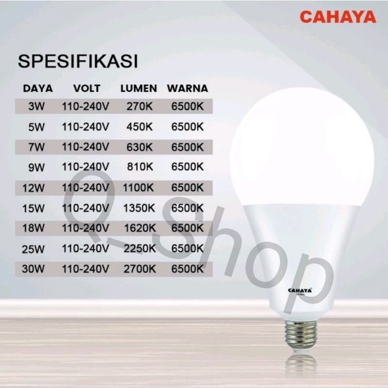 Lampu LED CAHAYA 30 Watt