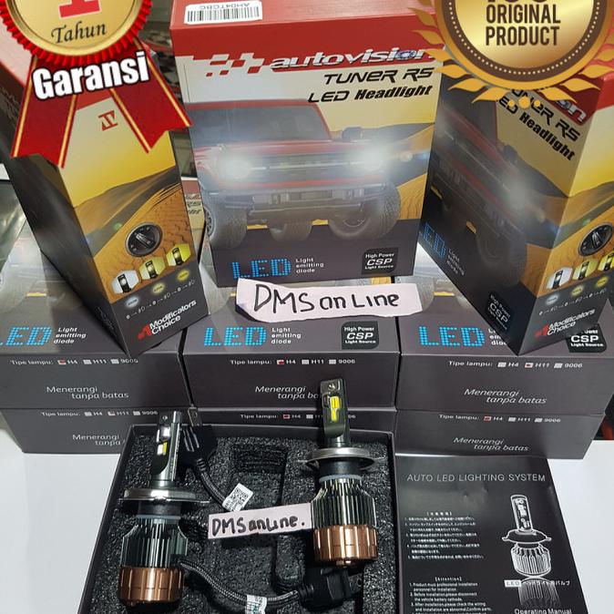 Led H4 Autovision Tuner Rs 3 Warna Mobil, Led 3 Warna H4 Mobil