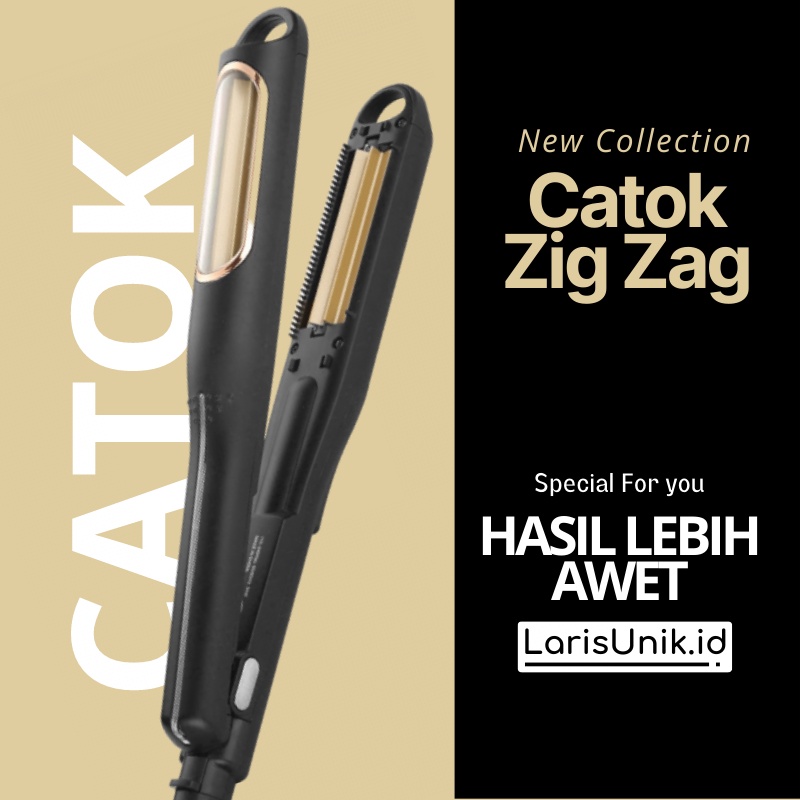 Catokan Curly Zigzag Rambut Genteng Kecil Mini Jagung Catok Cetokan Catoka Carokan Alat Pengeriting Pengriting Pengkriting Keriting Kriting  Rambut Zigzag Genteng Mini Kecil Keramik Ion Otomatis Salon Terbaru Ori Bagus Murah Premium Original