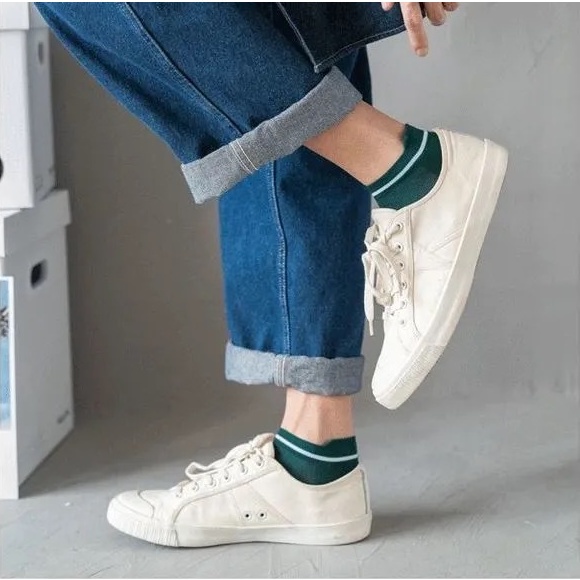 ⭐️𝐈𝐇𝐒 𝟒𝟖𝟓 𝐋𝐚𝐦𝐩𝐮𝐧𝐠⭐️Kaos Kaki Wanita Pria Fashion Korea Kaos Kaki Sport Pendek Ankle Socks Unisex