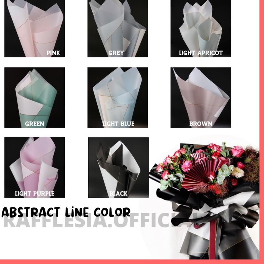 

AZA344 [5 LEMBAR] FLOWER WRAPPING ABSTRACT LINE COLOR CELLOPHANE WATERPROOF KERTAS BUKET BUNGA (ECER)/ FLOWER WRAP |