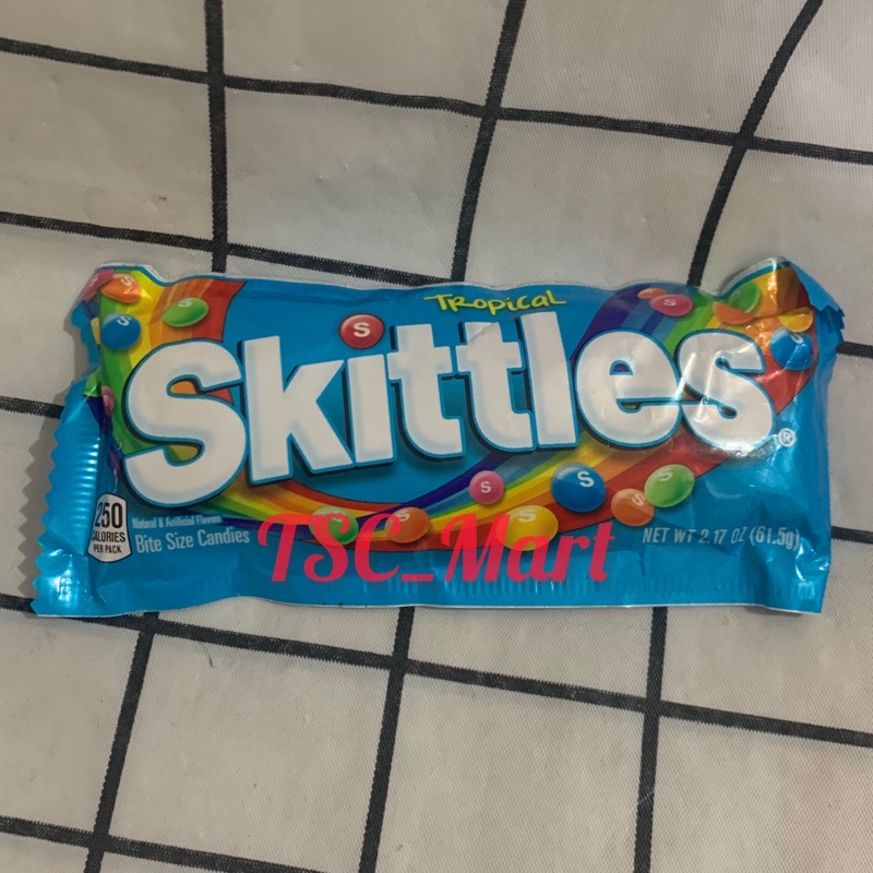 

Tropical Skittles Bite Size Candies 61.5gr / Tropical / Skittles / Bite / Size / Candies / 61.5gr / Kembang / gula / permen / candy / lunak / nanas / mangga / pisang / stroberi / banana / berry / pineapple / passionfruit / mango / kiwi / lime / strawberry