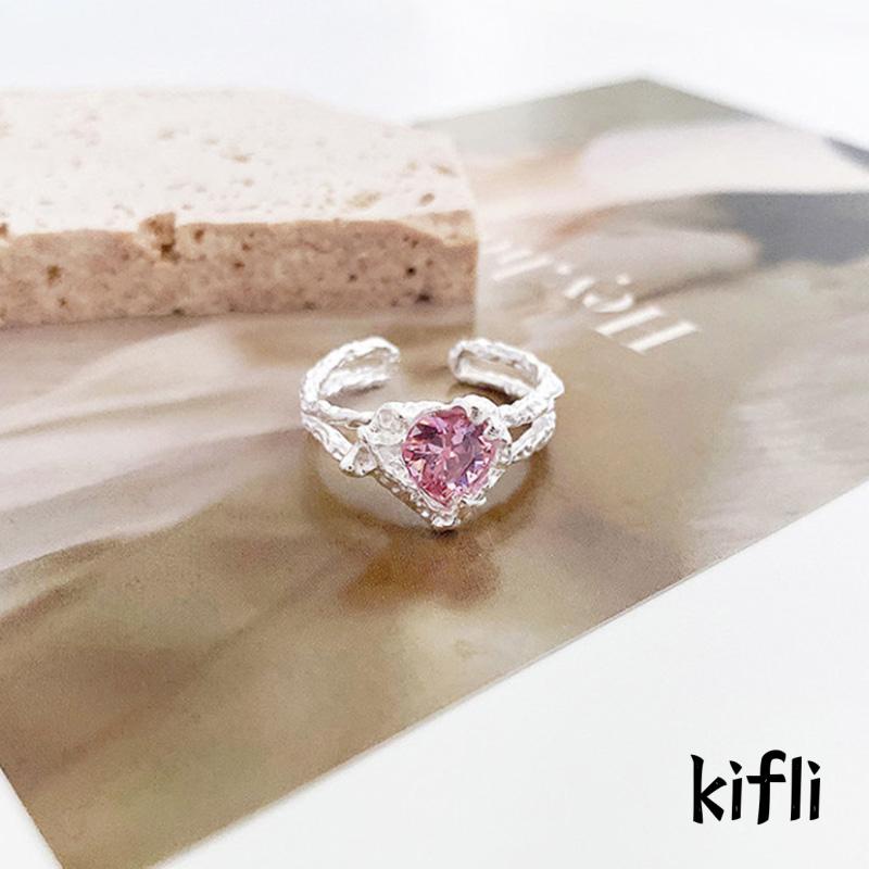 [KD] Cincin Jari Telunjuk Retro Ring Niche Desain Terbuka Dapat Disesuaikan Temperamen Mewah