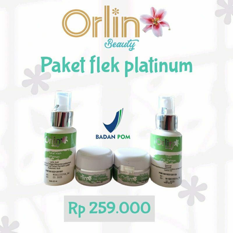 Orlin Paket Flek Platinum/Paket Flek/Skincare BPOM