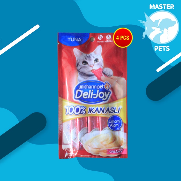 Snack Kucing Deli Joy Creamy Cat treat Cemilan 14 Gram