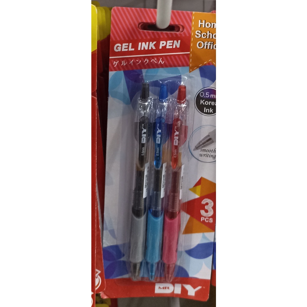 

PULPEN GEL INK PEN 3 PCS 8950501