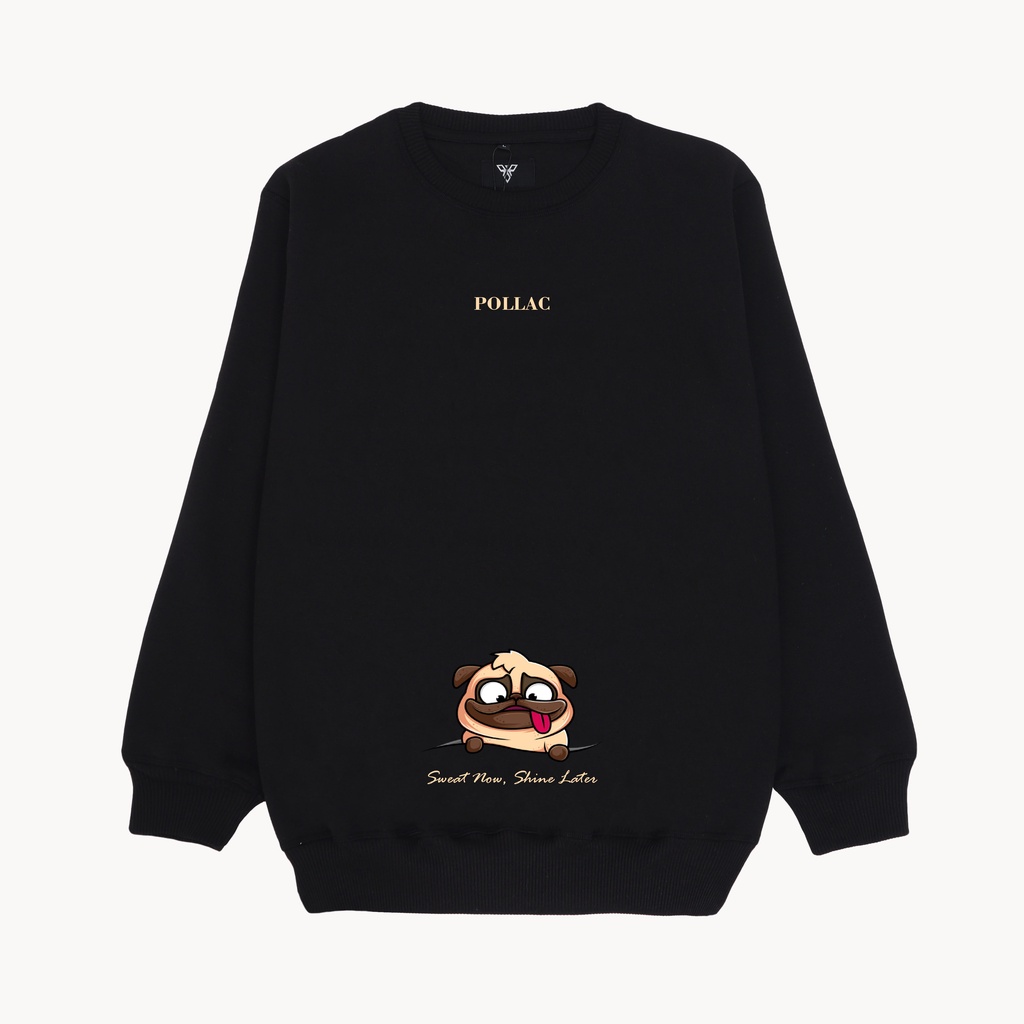 POLLAC Original Sweater Crewneck Motif Pria Wanita Unisex