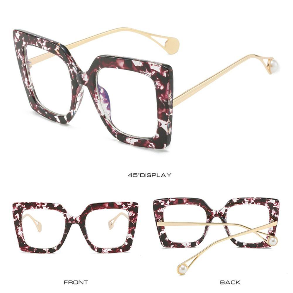 Populer Kacamata Blue Light Wanita Pria Oversized Eyewear Frame Komputer Gaming