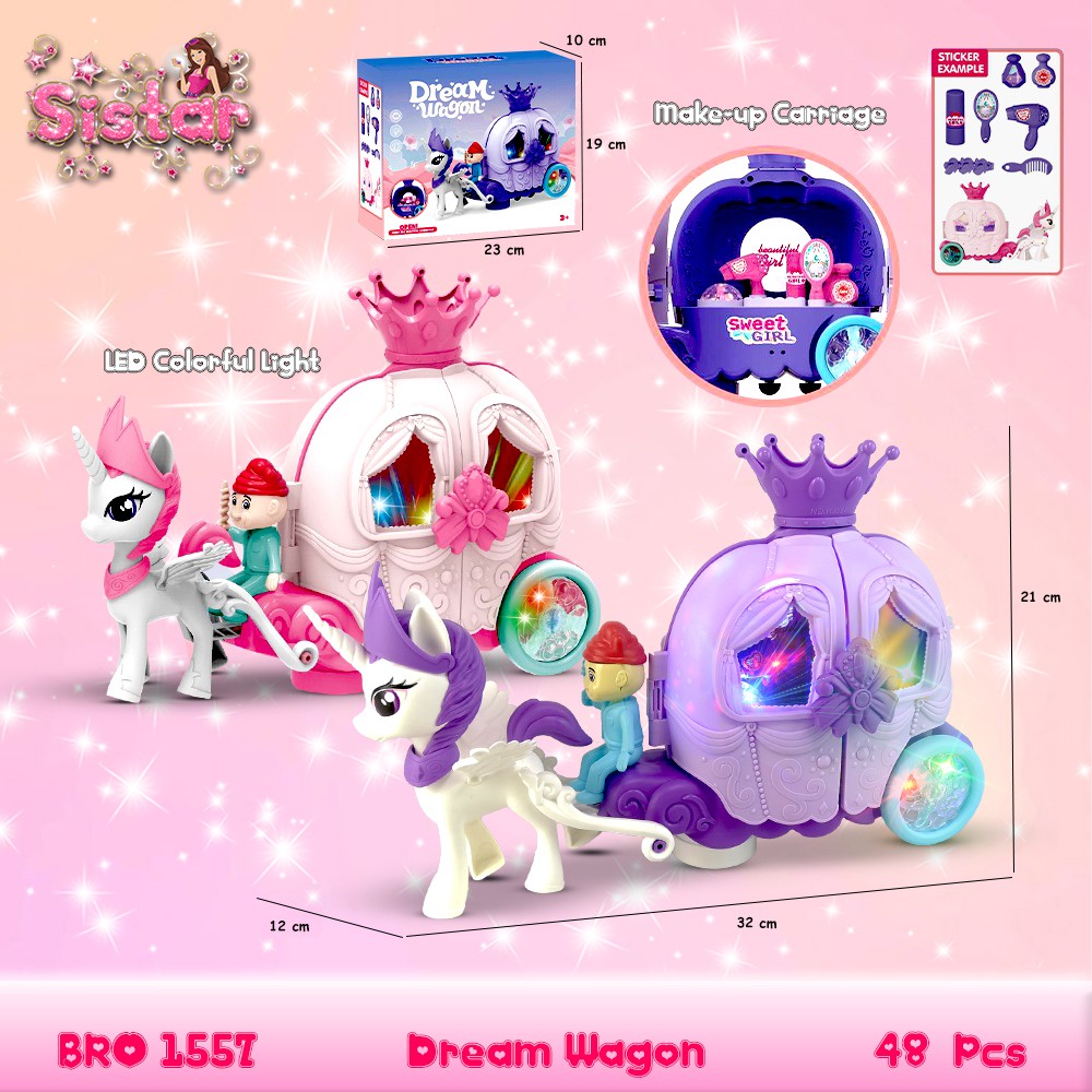 PROMO BRO1164 Bro1546 BRO1557 Boneka Putri Princess Sofia Frozen Kereta Kuda Kencana Dancing Mainan Perempuan SISTAR