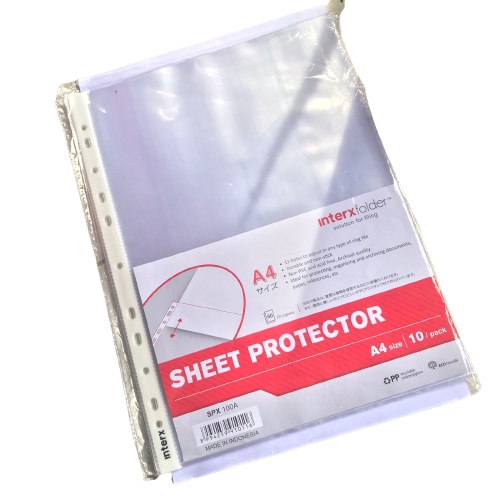 

Sheet Protector A4 PP Pocket A4 InterX isi 10