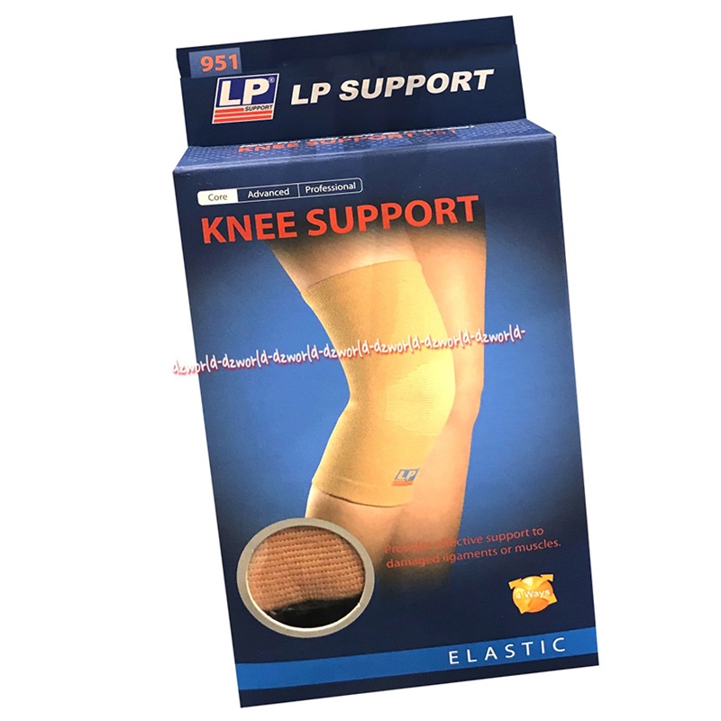 LP Support Knee Support Elastic Alat Untuk Menyangga Lutut Cedera Atau Terluka Deker Lutut Bahan Kain Elastis Karet Lpsupport Lp Supor