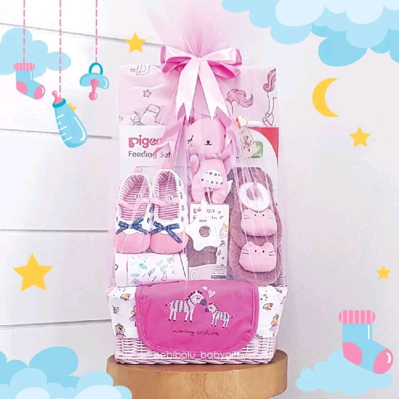 Bebibolu Baby gift | Large | Baby gift set | Parcel bayi | Kado lahiran