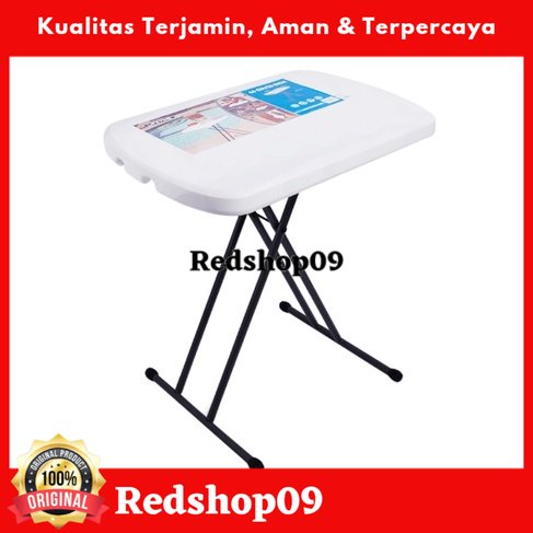 Lifetime Granit Meja Taman Lipat serbaguna outdoor 66 cm - Putih/meja