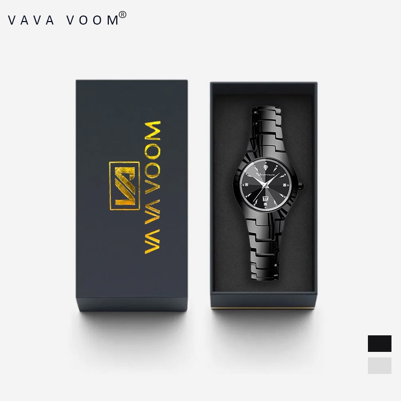 VAVAVOOM 2481 Jam Tangan Wanita Cewek Fashion Berlian Quartz Anti Air Analog Bisnis Kuarsa Women Wat